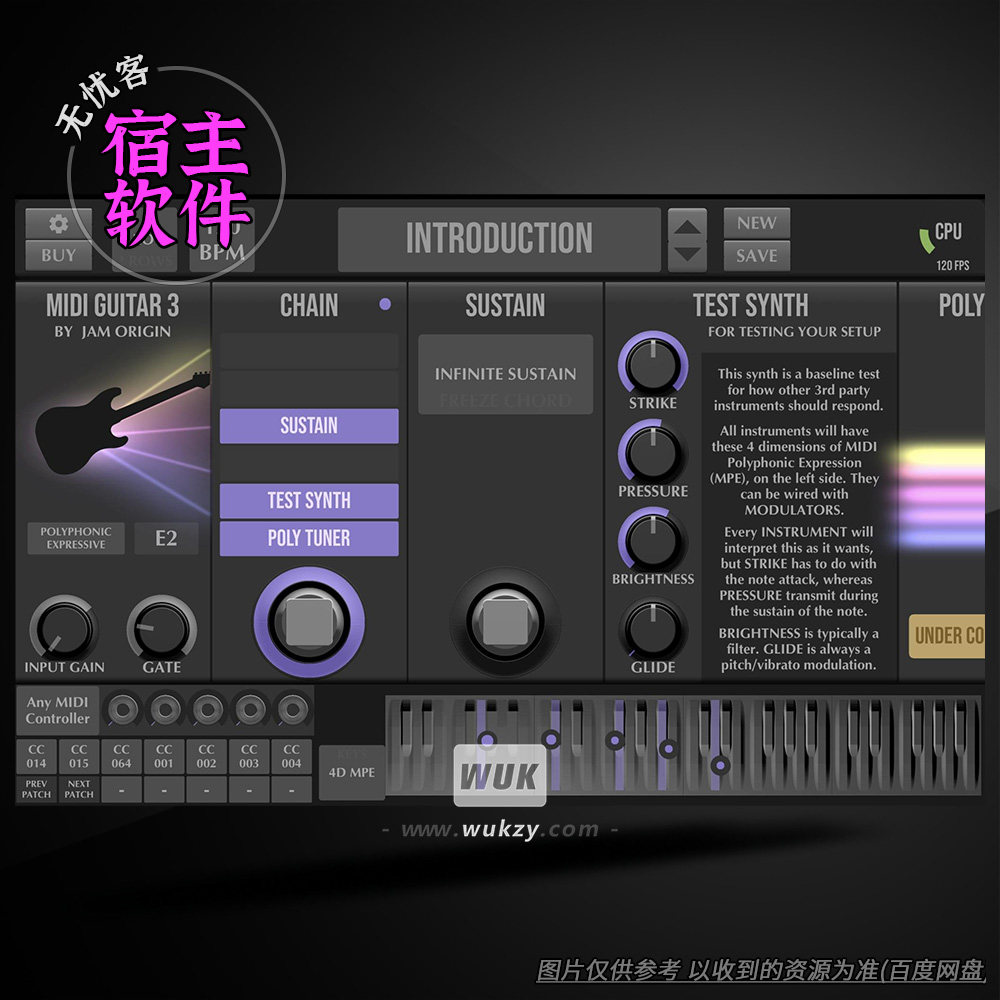 工具 Jam Origin MIDI Guitar 3 v3.0.68（吉他转MIDI控制器）