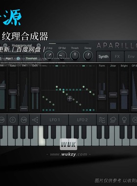 音源丨Sugar Bytes Aparillo v1.1.1（16复音FM纹理合成器）