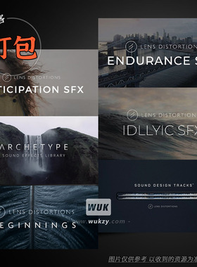 打包7套Lens Distortions影视级FX音效 氛围电影转场采样包