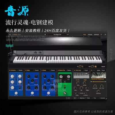 经典的RhodesWurlitzer电钢琴