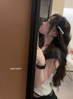 ONEGREEN 2.4NEW 韩风爱心拼接不对成鸭嘴一字夹白色简约侧边发夹