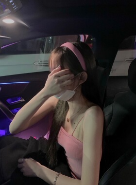 纯色百搭压发头箍甜美