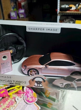 sharper image 电动遥控车金色保时捷电车1:20儿童车玩具男孩礼物