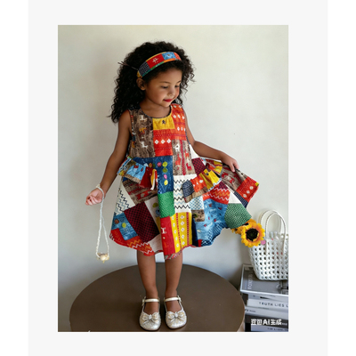 南非女童舞蹈裙表演非洲演出裙