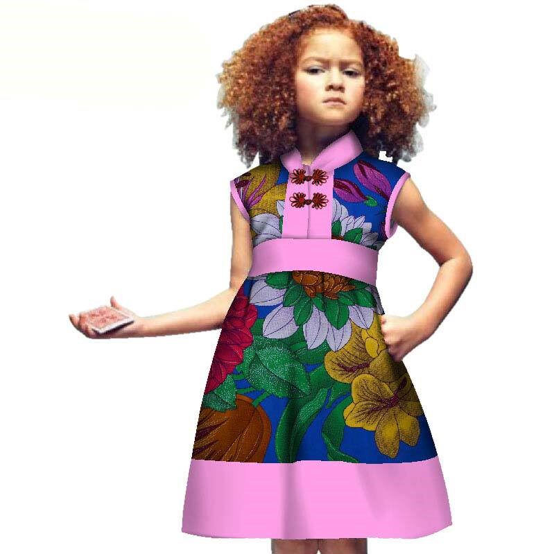 定制非洲童装 全棉印花女童连衣裙民族风服装african dress skirt