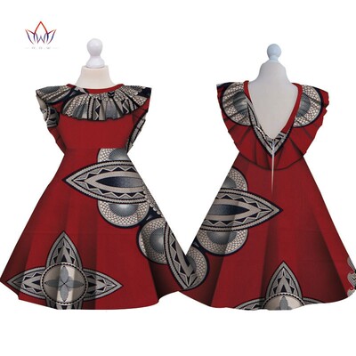 非洲民族儿童连衣裙表演服棉