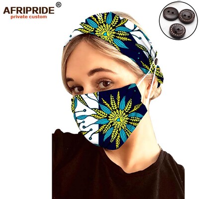 非洲印花头饰全棉发带