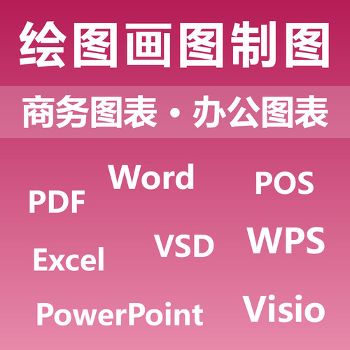 绘图画图制图 商务图表 办公图表 Word Visio PPT WPS POS VSD