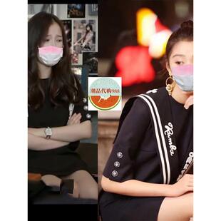 2025春夏新款甜辣海军风连衣裙关晓彤古力娜扎同款刺绣减龄A字裙