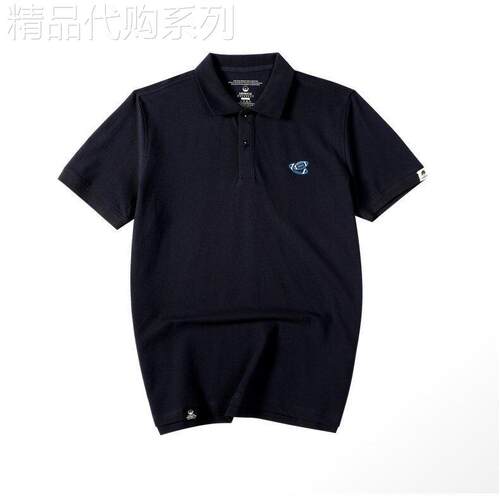香港IT代购polo男橄榄球胸花夏季大码棉t恤加肥加大运动宽松短袖