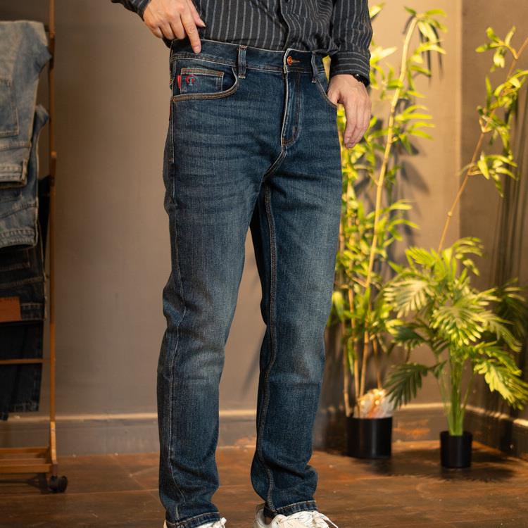 Home Daily~男士牛仔裤小直筒百搭2025年秋冬新款修身长裤休闲裤