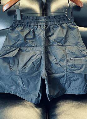 Madness Mdns Clot高端黑色工装休闲短裤男夏抽绳拉炼口袋五分裤