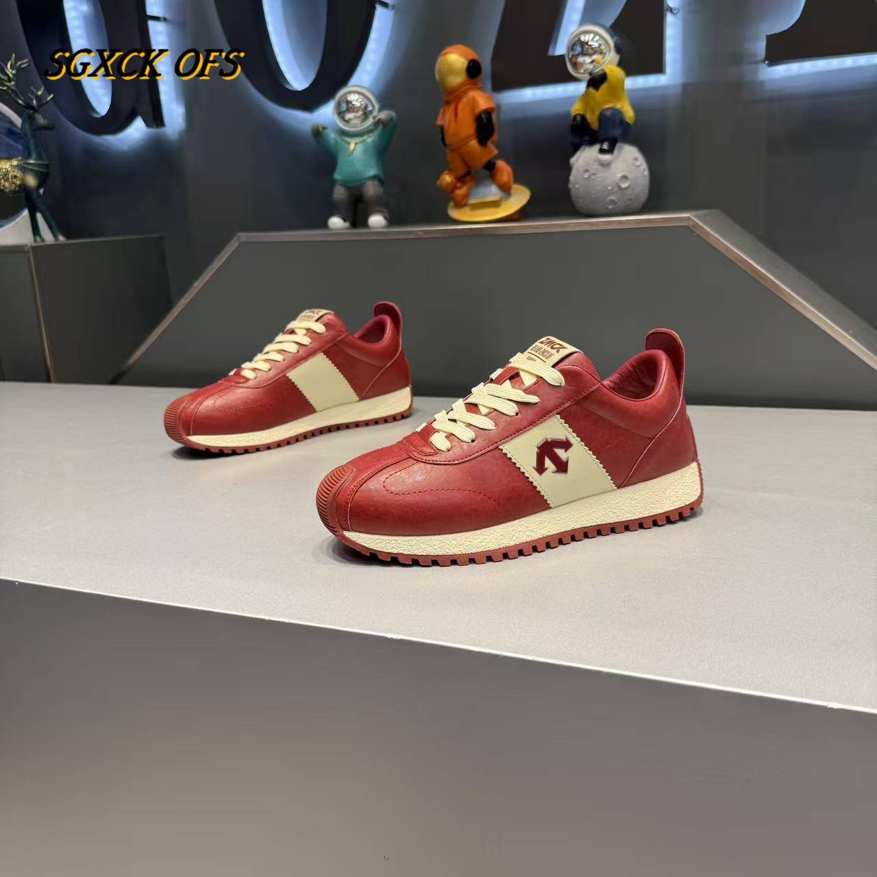 SGXCK OFS 男鞋秋冬舒适潮流软底拼色百搭运动鞋休闲鞋时尚阿甘鞋