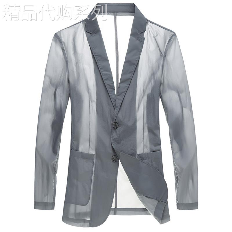 轻奢冰丝西服男薄款单件超薄上衣2026夏季防晒西装外套速干皮肤衣