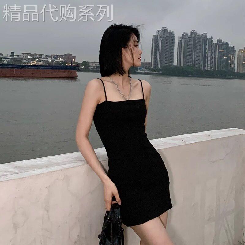 潮牌韩版打底内搭吊带裙女夏季2026年新款气质时尚修身包臀连衣裙