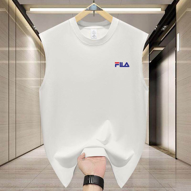 潮牌2025夏季新款男士背心宽松圆领无袖坎肩运动休闲百搭纯棉T恤