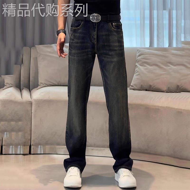 UASK复古牛仔裤男春秋季2025新款直筒宽松高端休闲男士阔腿长裤子