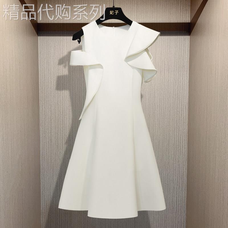 潮牌中长版设计感洋装女2026年夏季宽松显瘦法式气质赫本风裙子
