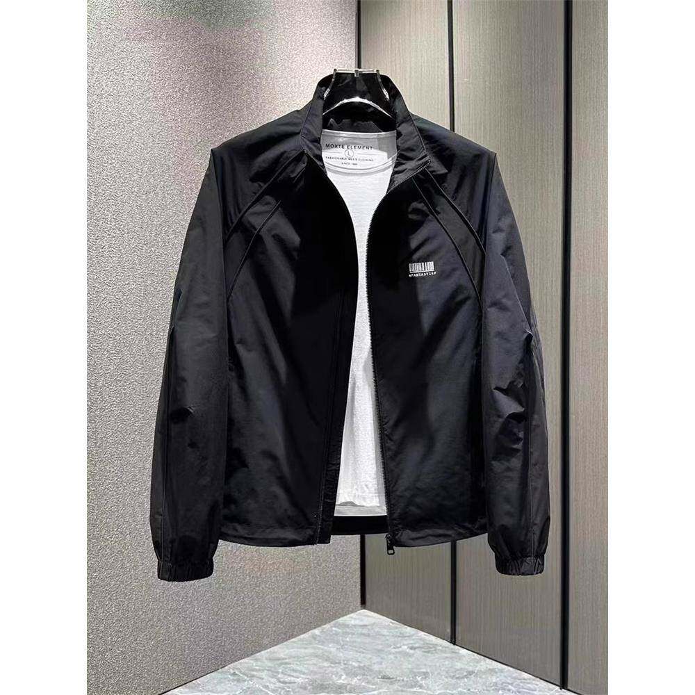 高端男士外套2025新款春秋季立领痞帅宽松高级感工装夹克男款秋冬