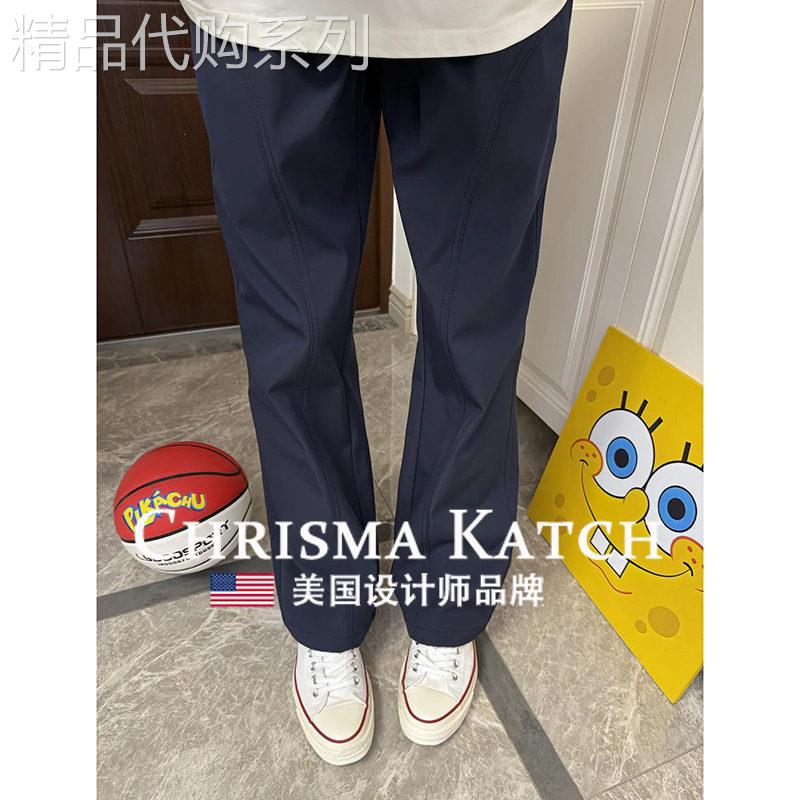 出口美国Chrisma Katch~夏季防晒美式vibe弯刀裤垂感工装直筒裤
