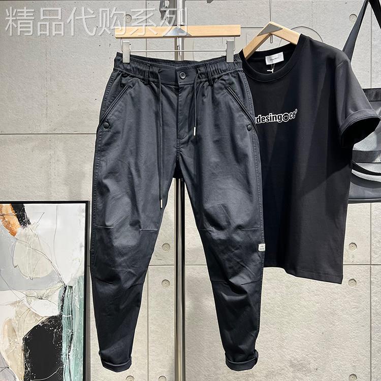 代购VLONE KARA新款黑色工装裤男士烟管裤春夏小直筒休闲裤