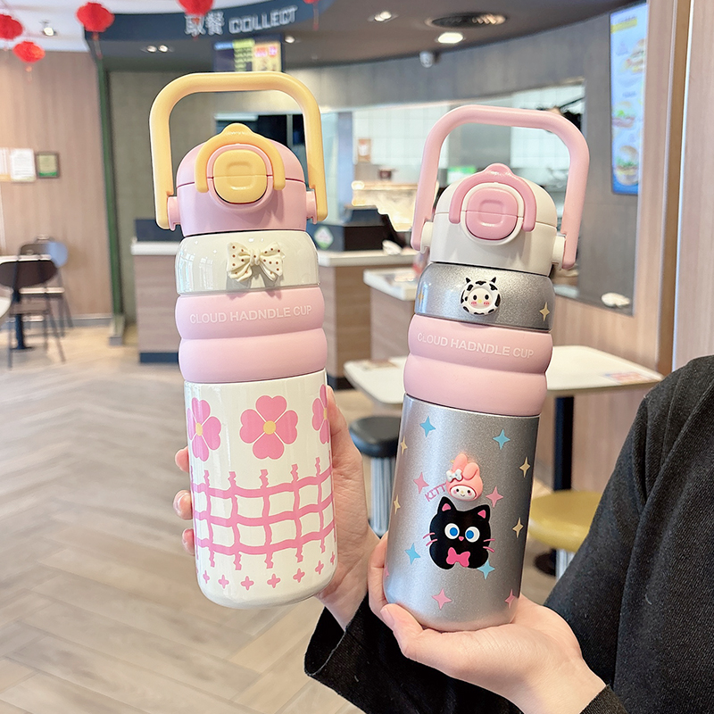 大容量儿童保温杯女生高颜值水杯