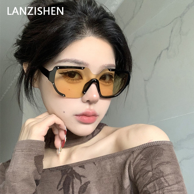 LANZISHEN大框墨镜女复古骑行运动登山户外眼镜防风太阳眼镜男款