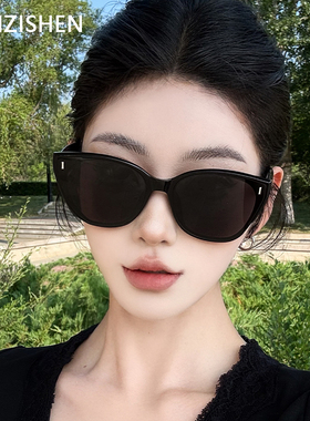 LANZISHEN高级感猫眼墨镜女显脸小防晒防紫外线2025新款太阳眼镜