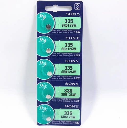 原装正品 SONY索尼 SR512SW纽扣电池 1.55V 氧化银 335纽扣电池