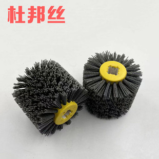 杜邦尼龙丝十字芯拉丝轮磨料仿古纹漆木纹还原拉丝轮拉丝机