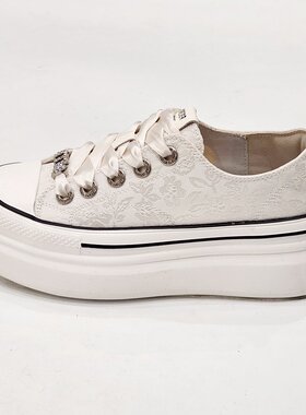 81125清版国风小白鞋厚底增高板鞋女款百搭经典软底轻便休闲女鞋