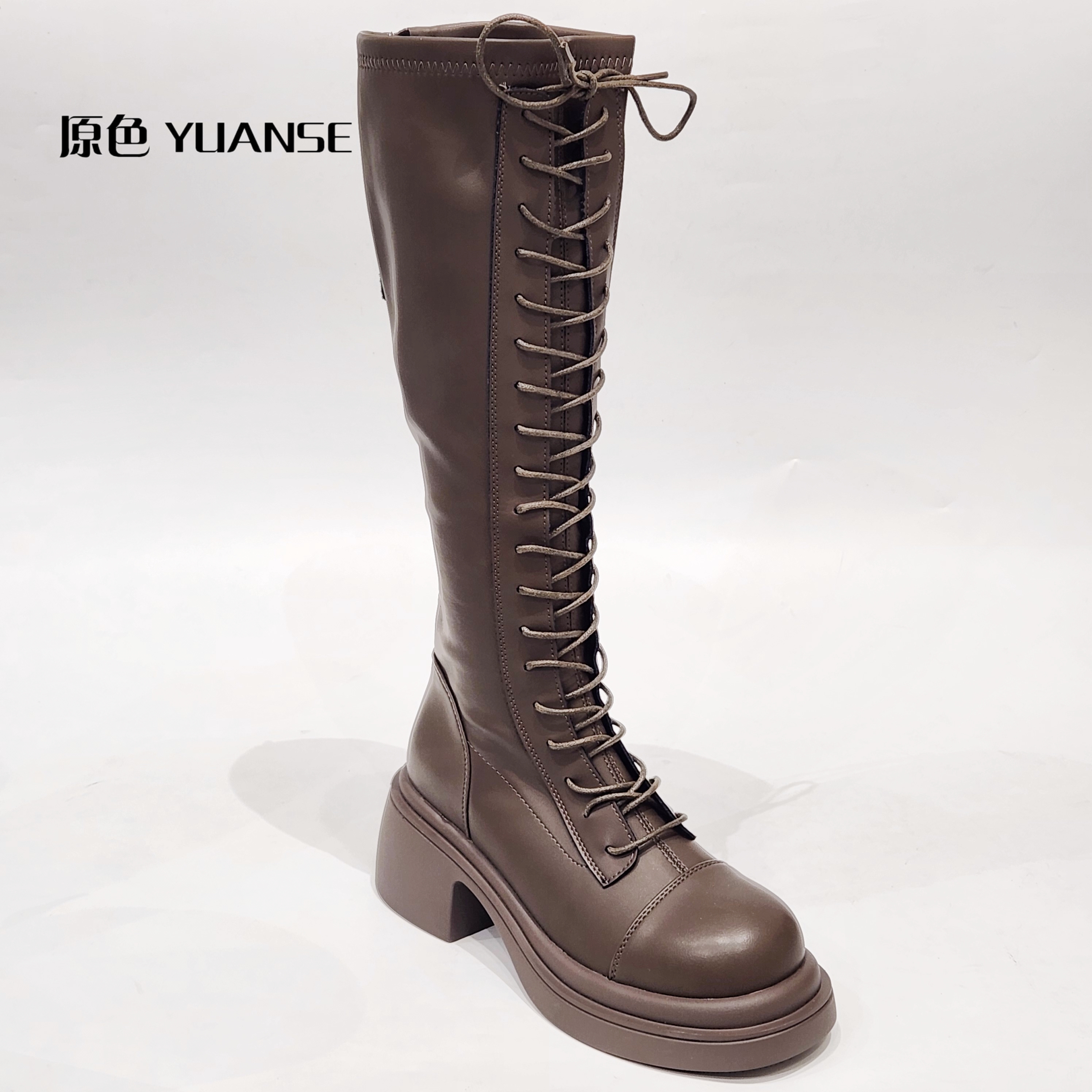 56308-2a特价福利清版高筒加绒靴子长筒靴女不过膝高筒靴骑士靴