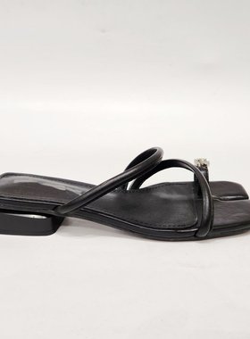 35026特价清版一字拖鞋女夏外穿配裙子细带露趾分址鞋拖