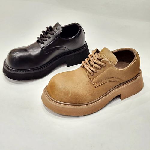 11161-1英伦风真皮厚底工装鞋男