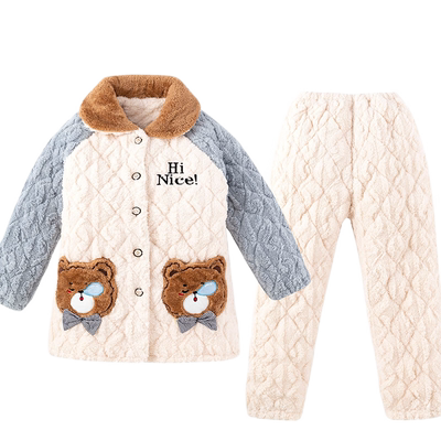 轩朵淇长毛绒睡衣女冬季加厚加绒