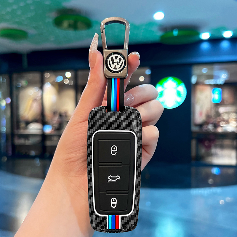 适用大众迈腾B7钥匙套12/13/15/16款老款CC迈腾B6大众B8钥匙壳扣