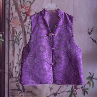 【宝相力狮】喜悦质造中式马甲女宽松型马夹上衣复古马甲