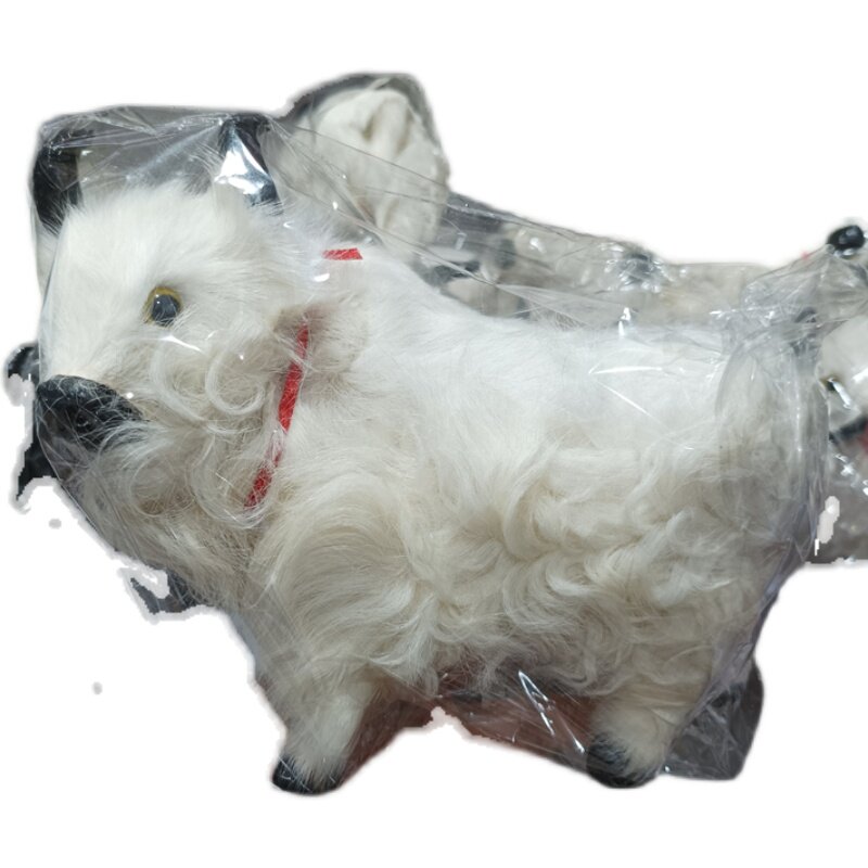 티베트 야크 모델 화이트 야크 장식품 시뮬레이션 동물 작은 야크 소품 봉제 인형 민족 수공예품