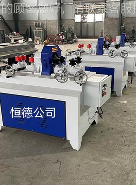 圆木机全自动频调速双进出圆车木机大型刨圆变90木圆木工双圆木棒