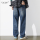 百搭裤 雅仓牛仔裤 休闲2026新款 男士 子 男宽松直筒阔腿坠感拖地春季