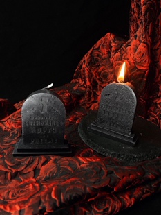 低温蜡哥特墓碑情趣香薰蜡烛 这里躺着章鱼哥的梦想和希望 哥特风