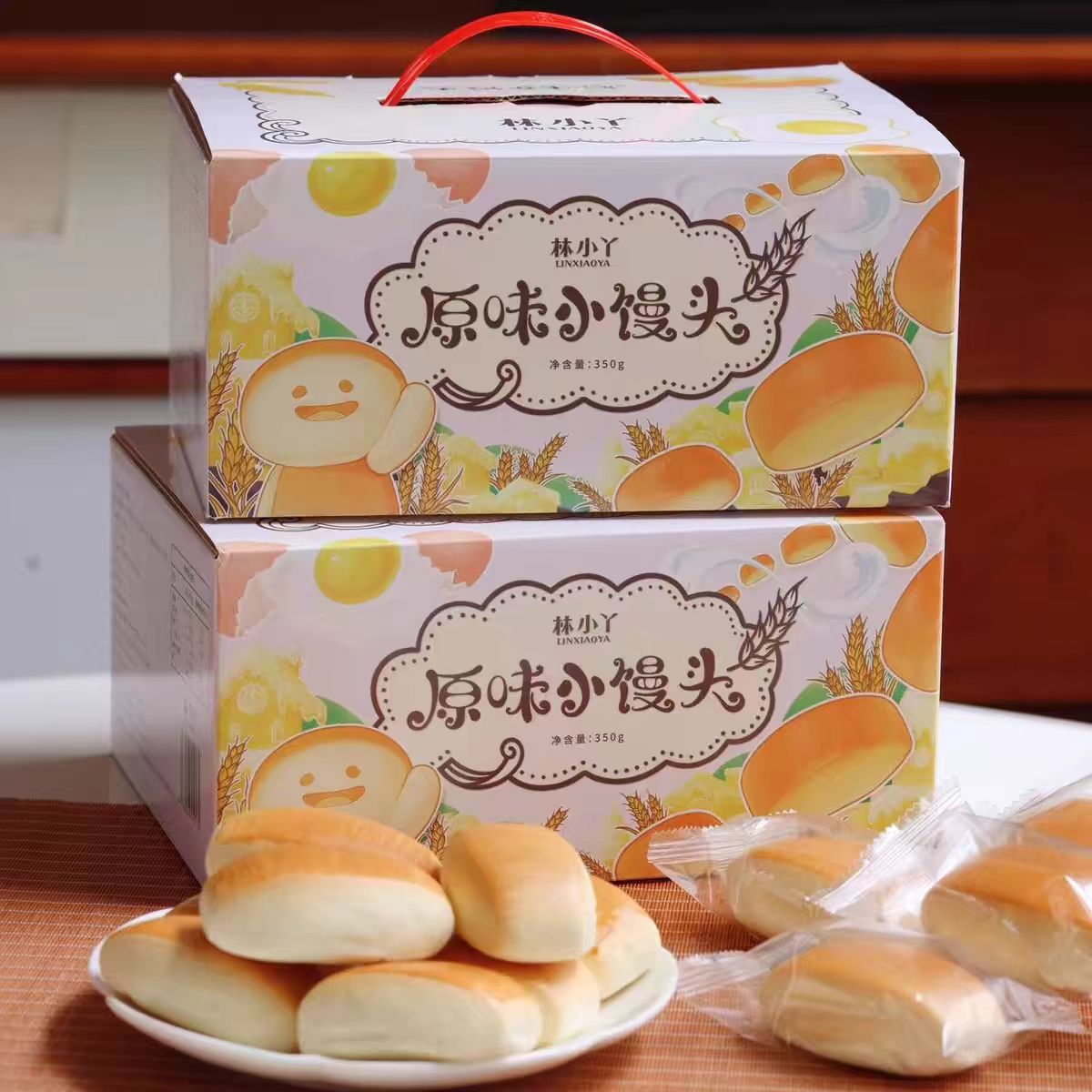 林小丫小面包独立小包装原味小馒头早餐松软面包糕点小吃下午茶