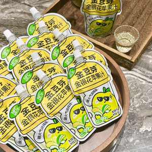 金豆芽金银花苹果汁100ml*14袋果汁饮料办公室休闲饮料