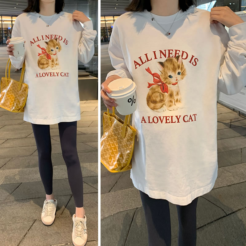 孕佳妮孕妇装长袖T恤上衣