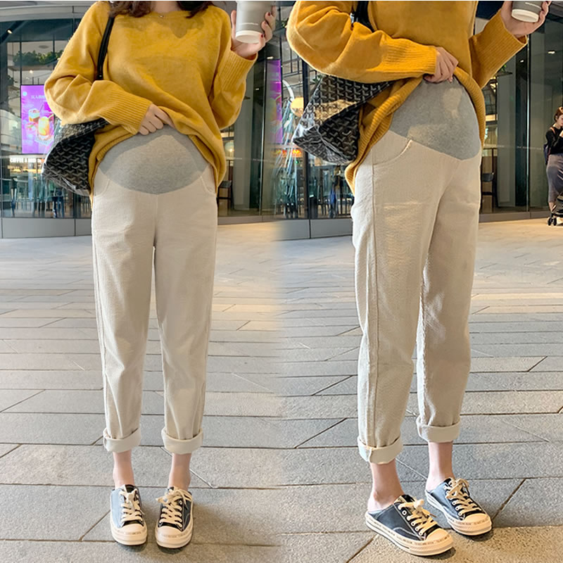 孕妇裤子春季外穿休闲加绒