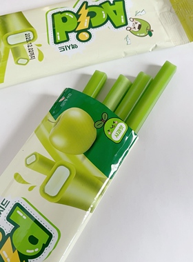 YEM水果扭扭糖韩国零食可乐青苹果味长条夹心软糖酸甜味糖果儿童