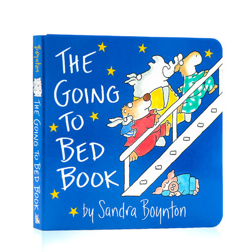 进口英文原版正版 The Going to Bed Book 到床上看书 宝宝早教睡前故事 Sandra Boynton 幼儿启蒙绘本纸板书 2-5岁
