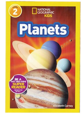 美国国家地理分级阅读行星英文原版绘本 National Geographic Kids Level2:Planets 少儿科普百科英语童书青少年课外阅读书籍