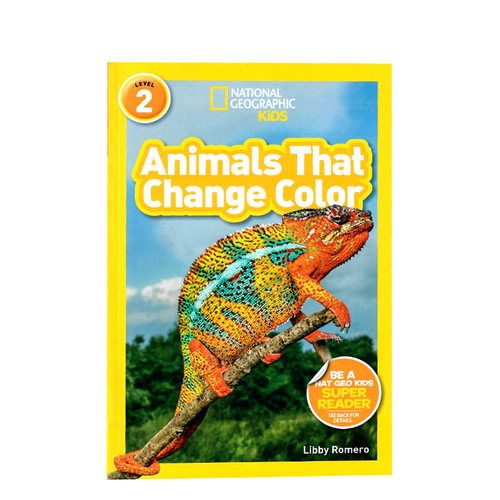 英文原版绘本National Geographic Readers level 2 Animals That Change Color  美国国家地理分级阅读读物全彩版儿童科普百科书