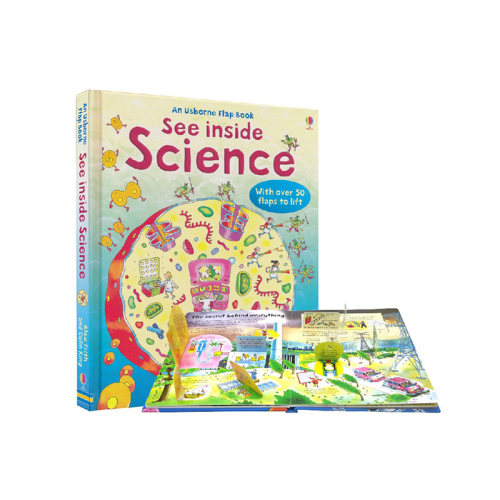 Usborne 偷偷看里面系列科学 See Inside Science 英文原版绘本 儿童科普百科翻翻书 精装纸板书